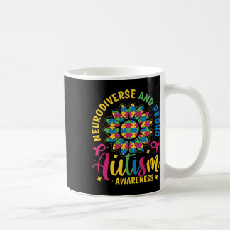 Neurodiverse And Proud Autism Awareness Autistic P Coffee Mug