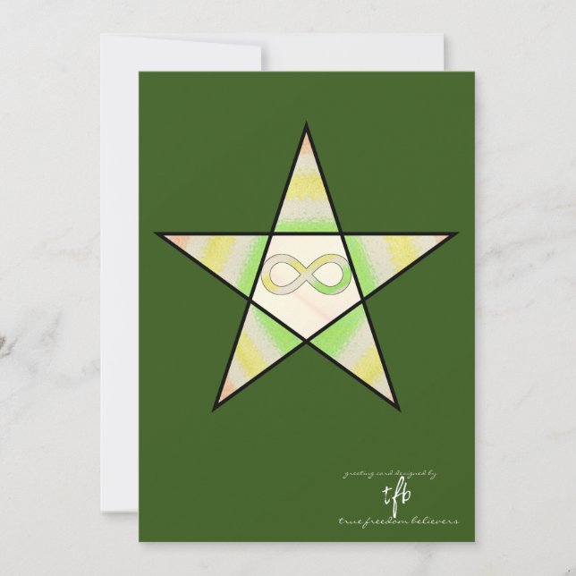 Neurodiverse Parol Bright Parol Holiday Card (Front)