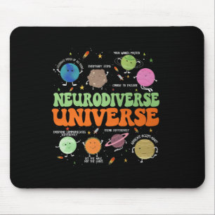 Neurodiverse Universe Autism Awareness Special Edu Mouse Pad