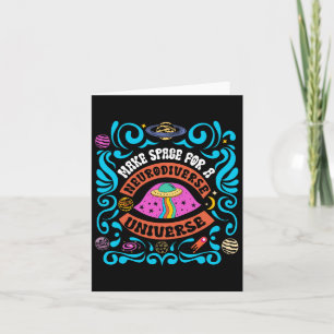 Neurodiverse Universe Neurodiversity Adhd Autism A Card