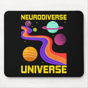 Neurodiverse Universe Neurodiversity Adhd Autism A Mouse Pad