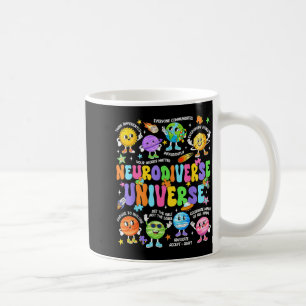 Neurodiverse universe neurodiversity autism coffee mug