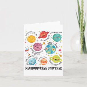 Neurodiverse Universe Planet Autism Awareness Supp Card