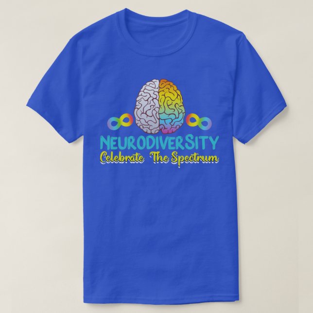 neurodiversité tshirt modèle sombre symétrique des (Design devant)