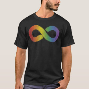 Neurodiversity Acceptance  Rainbow Infinity Sign   T-Shirt