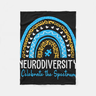 Neurodiversity AutiFleece Blanket, Small 30" x 40" Fleece Blanket