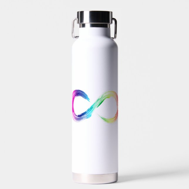 Neurodiversity (autism, adhd, etc) water bottle (Front)