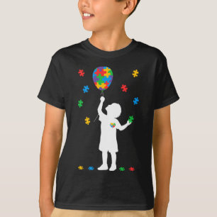 Neurodiversity Autism Awareness Boy Holding Bylloo T-Shirt