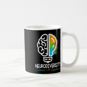 Neurodiversity Autism Spectrum Asd Adhd Rainbow Br Coffee Mug