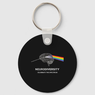 Neurodiversity Autism Spectrum Asd Adhd Rainbow Keychain