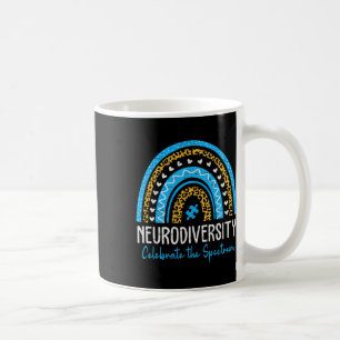 Neurodiversity Autism Spectrum Asd Adhd Rainbow Le Coffee Mug