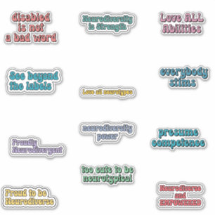 Neurodiversity Awareness Sticker Pack 