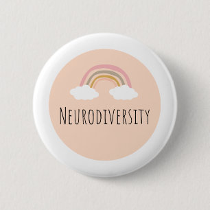 Neurodiversity badge 2 inch round button