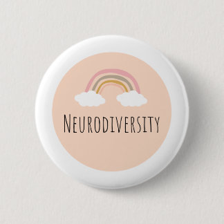 Neurodiversity badge 2 inch round button