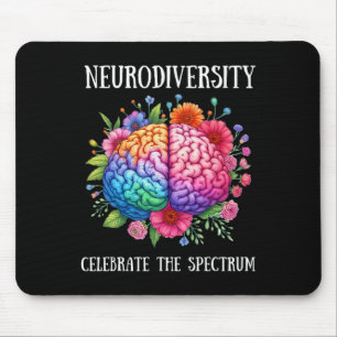 Neurodiversity Brain Adhd Awareness Asd Autism Mouse Pad