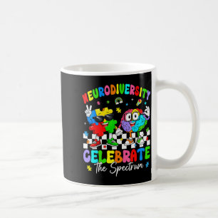 Neurodiversity brain autism awareness asd adhd men coffee mug