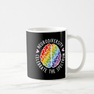 Neurodiversity Brain Autism Awareness ASD ADHD Men Coffee Mug