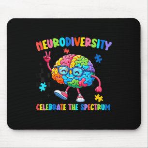 Neurodiversity Brain Autism Awareness Asd Adhd Men Mouse Pad