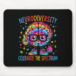 Neurodiversity Brain Autism Awareness Asd Adhd Mouse Pad