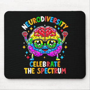 Neurodiversity Brain Autism Awareness Mouse Pad