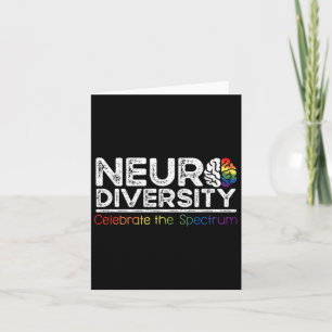 Neurodiversity Celebrate Mental Health Adhd Autism Card