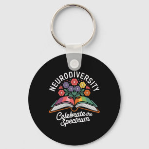 Neurodiversity Celebrate The Spectrum Autism Aware Keychain
