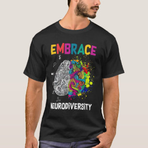Neurodiversity Celebrate The Spectrum Brain Autism T-Shirt