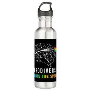 Neurodiversity, Celebrate The Spectrum. The brain  710 Ml Water Bottle