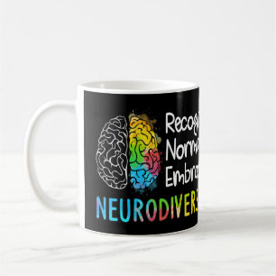 Neurodiversity, Celebrate the Spectrum. The brain  Coffee Mug