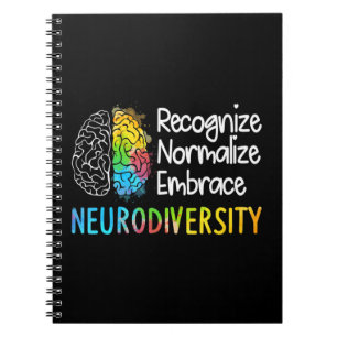Neurodiversity, Celebrate the Spectrum. The brain  Notebook