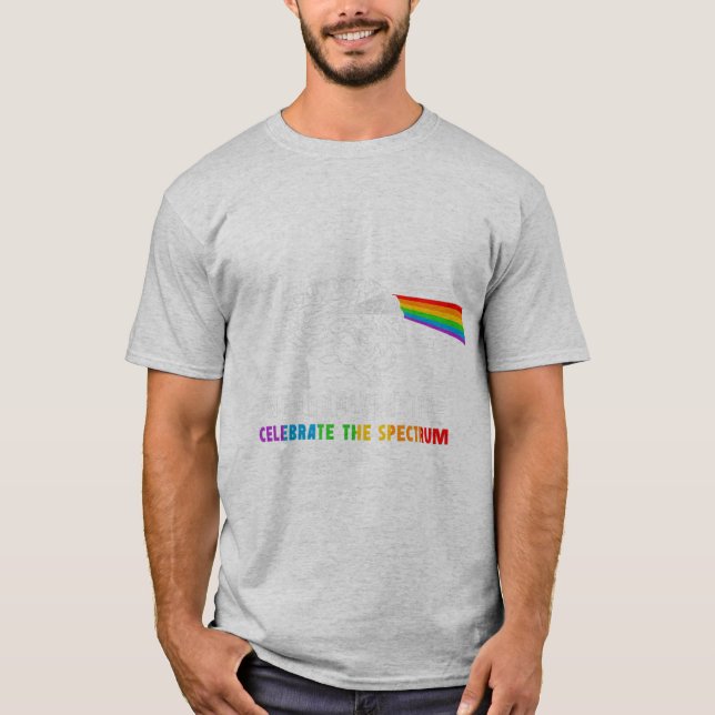 Neurodiversity, Celebrate The Spectrum. The brain  T-Shirt (Front)