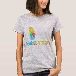 Neurodiversity, Celebrate the Spectrum. The brain T-Shirt