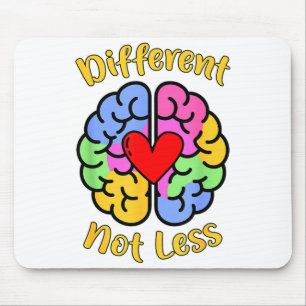 Neurodiversity Dyslexia Autism Awareness Different Mouse Pad