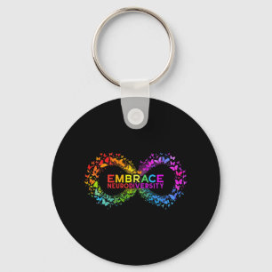 Neurodiversity Embrace Adhd Autism Asd Butterfly I Keychain