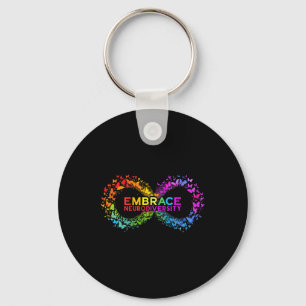 Neurodiversity Embrace Adhd Autism Asd Butterfly I Keychain