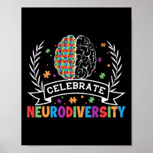 Neurodiversity Funny Dyslexia Awareness Graphic Poster