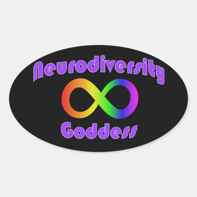 Neurodiversity Goddess sticker (Front)