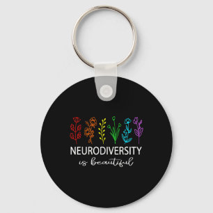 Neurodiversity Is Beautiful Autism Awareness Men W Keychain