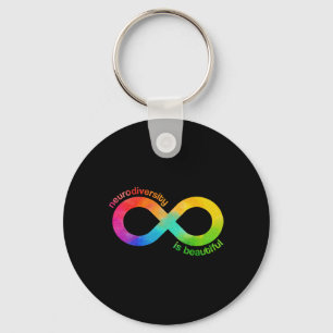 Neurodiversity Is Beautiful Autism Neurodivergent  Keychain