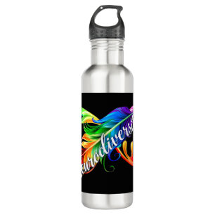 Neurodiversity Is Beautiful Rainbow is great gift  710 Ml Water Bottle