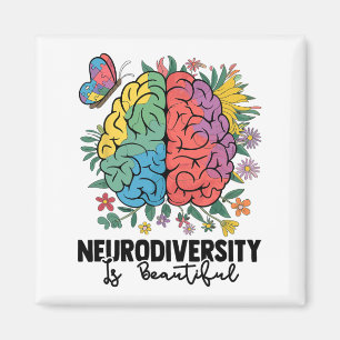 Neurodiversity Is Beautiful Sped Adhd Autism Aware Magnet