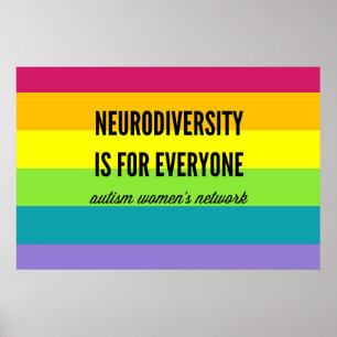 Neurodiversity is for Everyone Poster (rainbow)