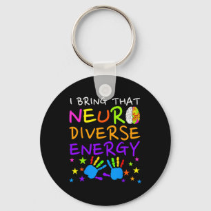 Neurodiversity Kids Boys Autism Awareness Girls Ad Keychain