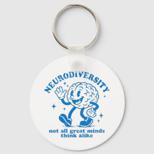 💙 Neurodiversity – Not All Great Minds Think Alik Keychain