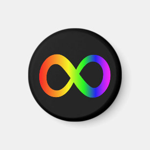 Neurodiversity Rainbow Infinity Symbol Autism Magnet