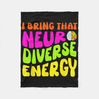 Neurodiversity Shirt Autism Adhd Asd Neurodiverse  Fleece Blanket