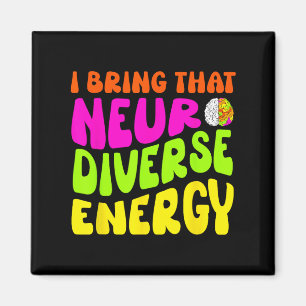 Neurodiversity Shirt Autism Adhd Asd Neurodiverse  Magnet