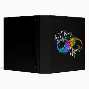 Neurodiversity Symbol Rainbow Infinity Autism Mom Binder