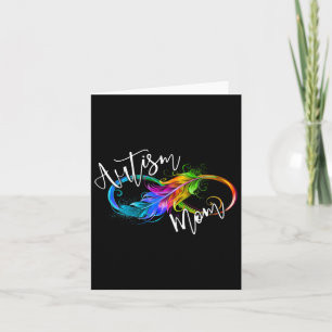 Neurodiversity Symbol Rainbow Infinity Autism Mom Card