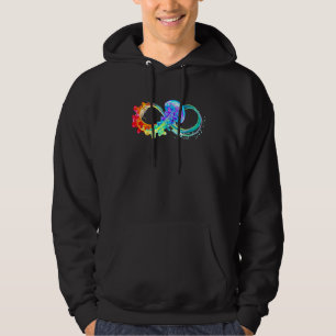 Neurodiversity Symbol Rainbow Infinity Autism Mom Hoodie